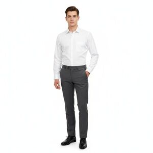 LAUREN RALPH LAUREN Dress Shirt Mens 17.5 32/33 White Slim Fit
